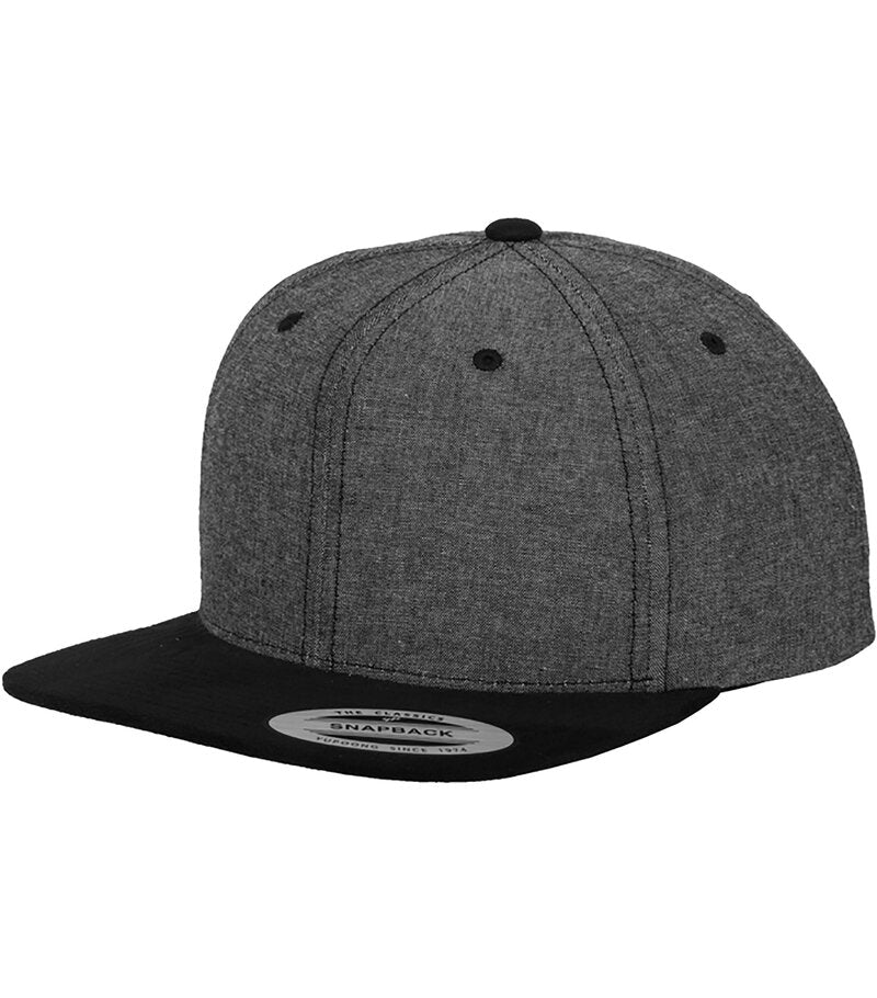 Chambray-Suede Snapback (FF6089CH)