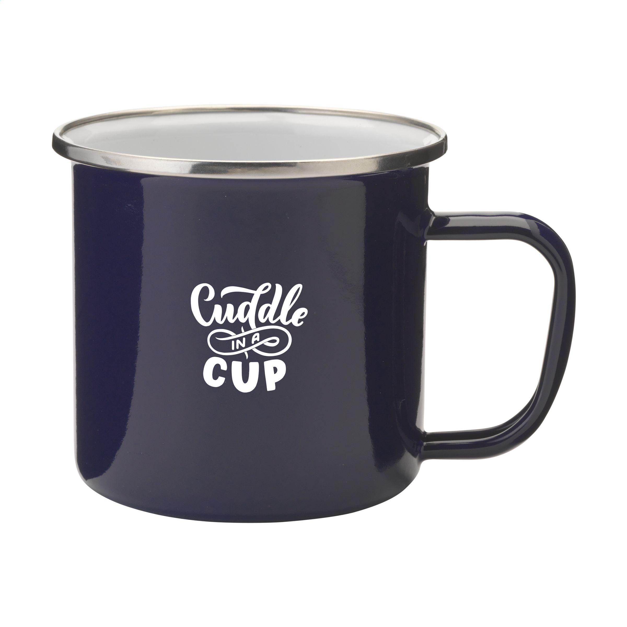 Retro Silver Enamel Mug 350 ml (261229)
