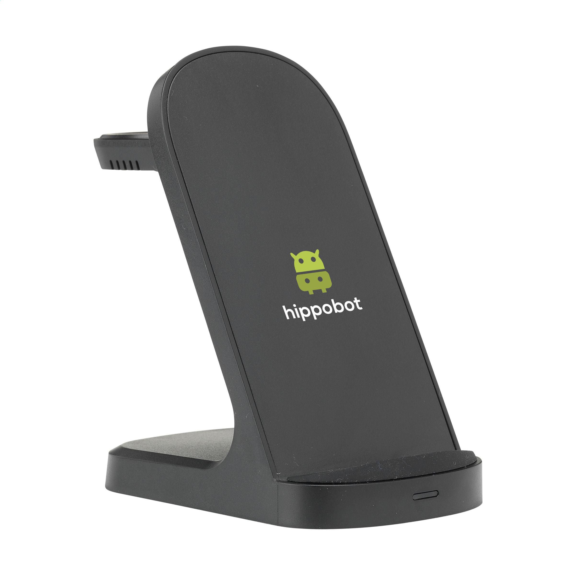 Triple-Up RCS Recycled ABS Wireless Charger Stand (261275)