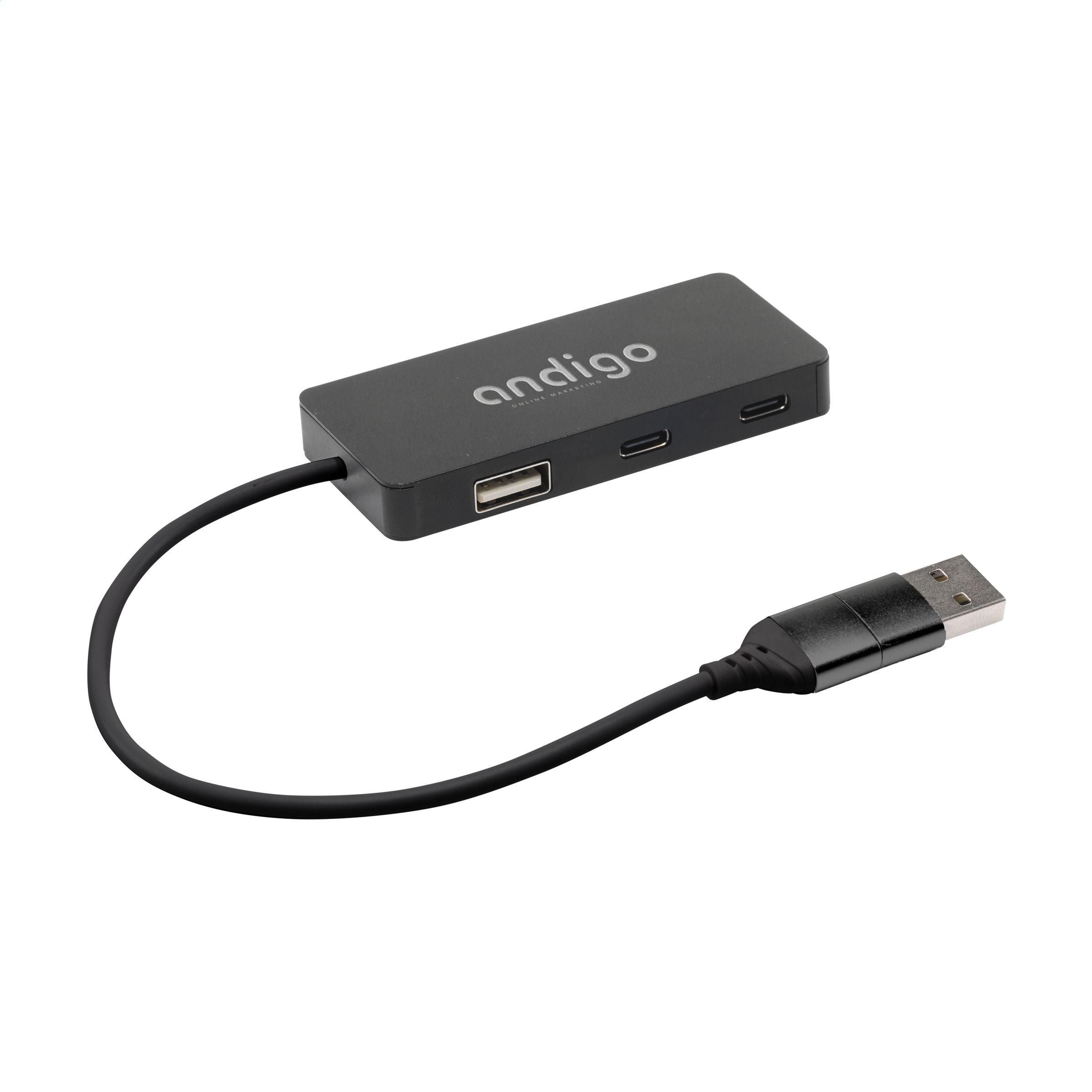 Tecco GRS Recycled Alu USB Hub (261446)