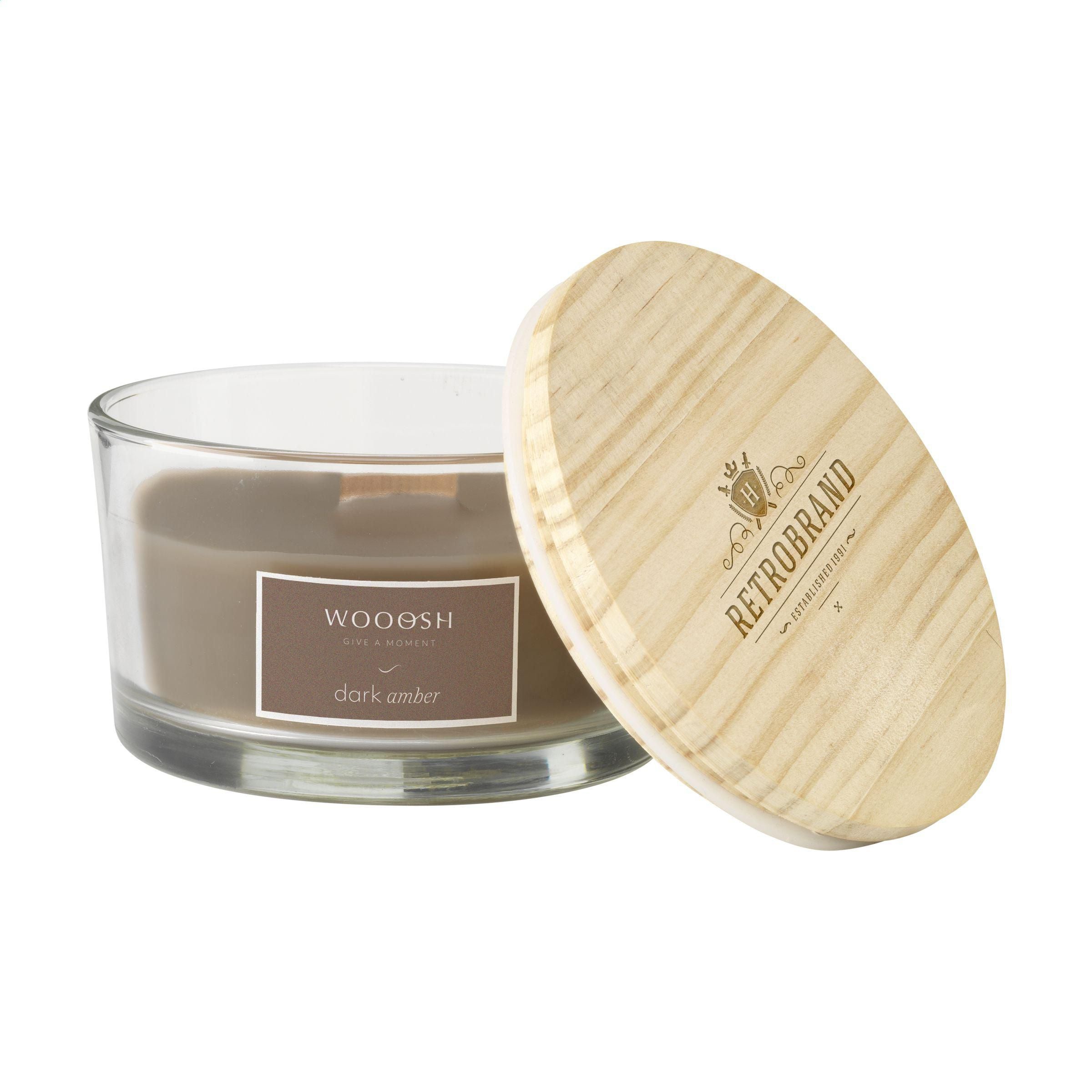 Wooosh Flame Scented Candle Dark Amber (261790)