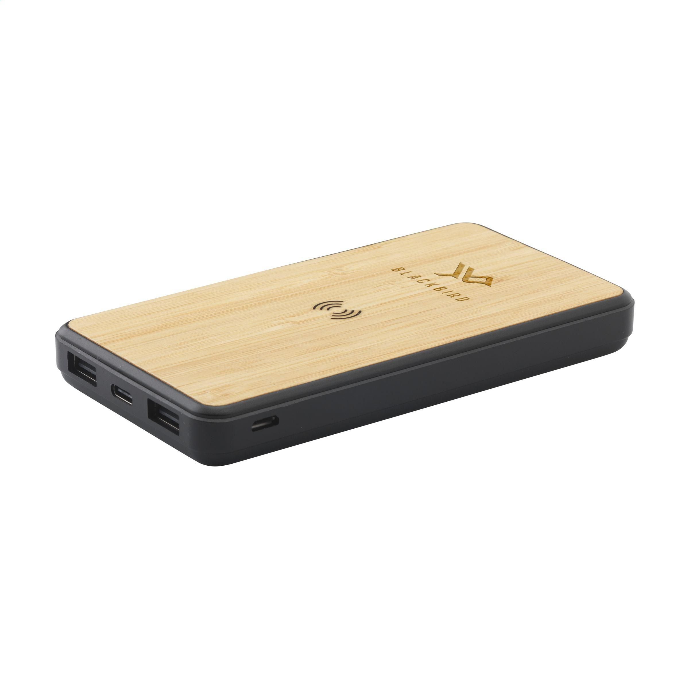 Boru Bamboo RCS Recycled ABS Powerbank Wireless Charger (262334)