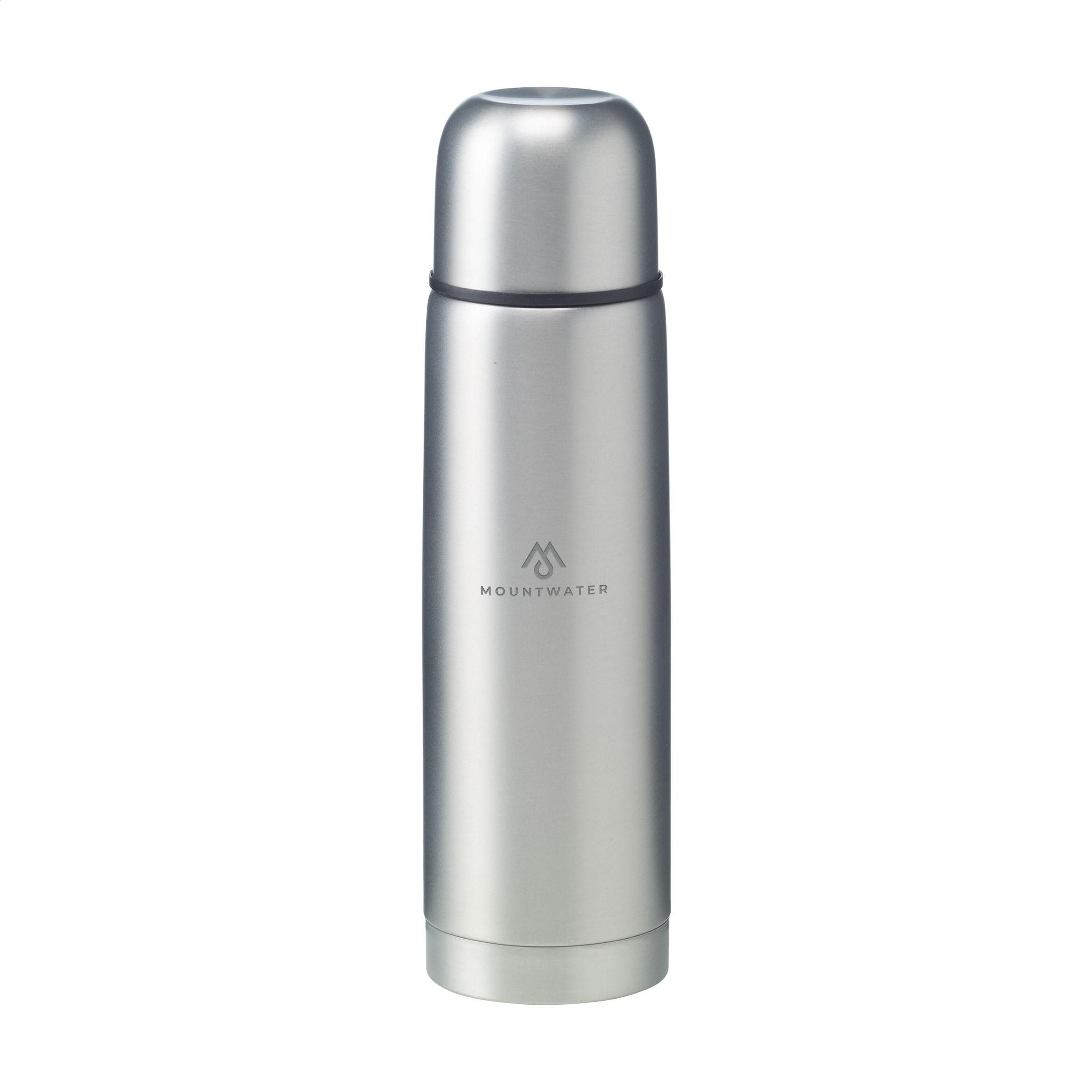Frosted Bottle RCS Recycled Steel 500 ml thermo bottle (266847)