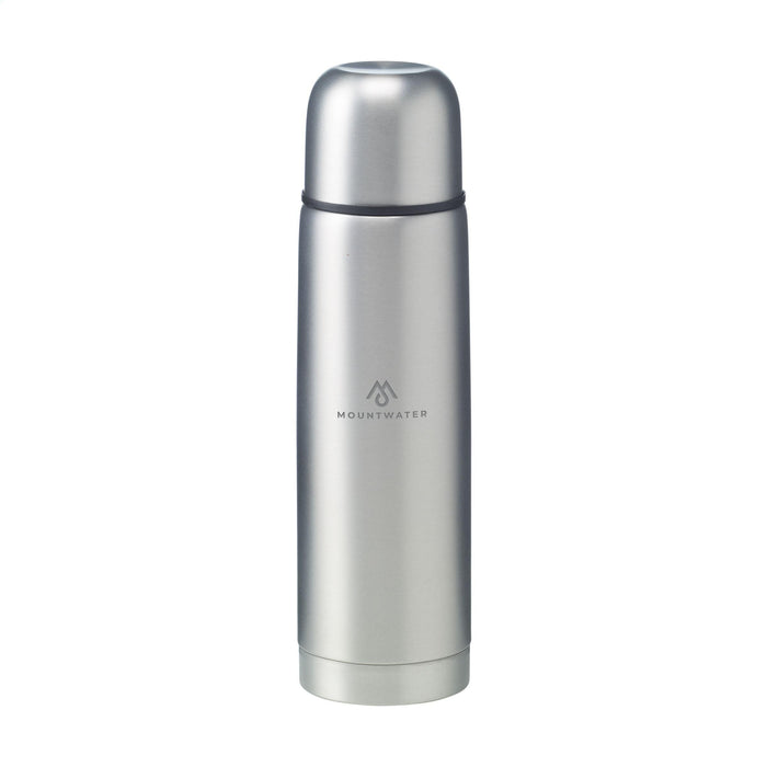 Frosted Bottle RCS Recycled Steel 500 ml thermo bottle (266847)