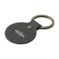 Recycled Leather Keyring Round (269463)