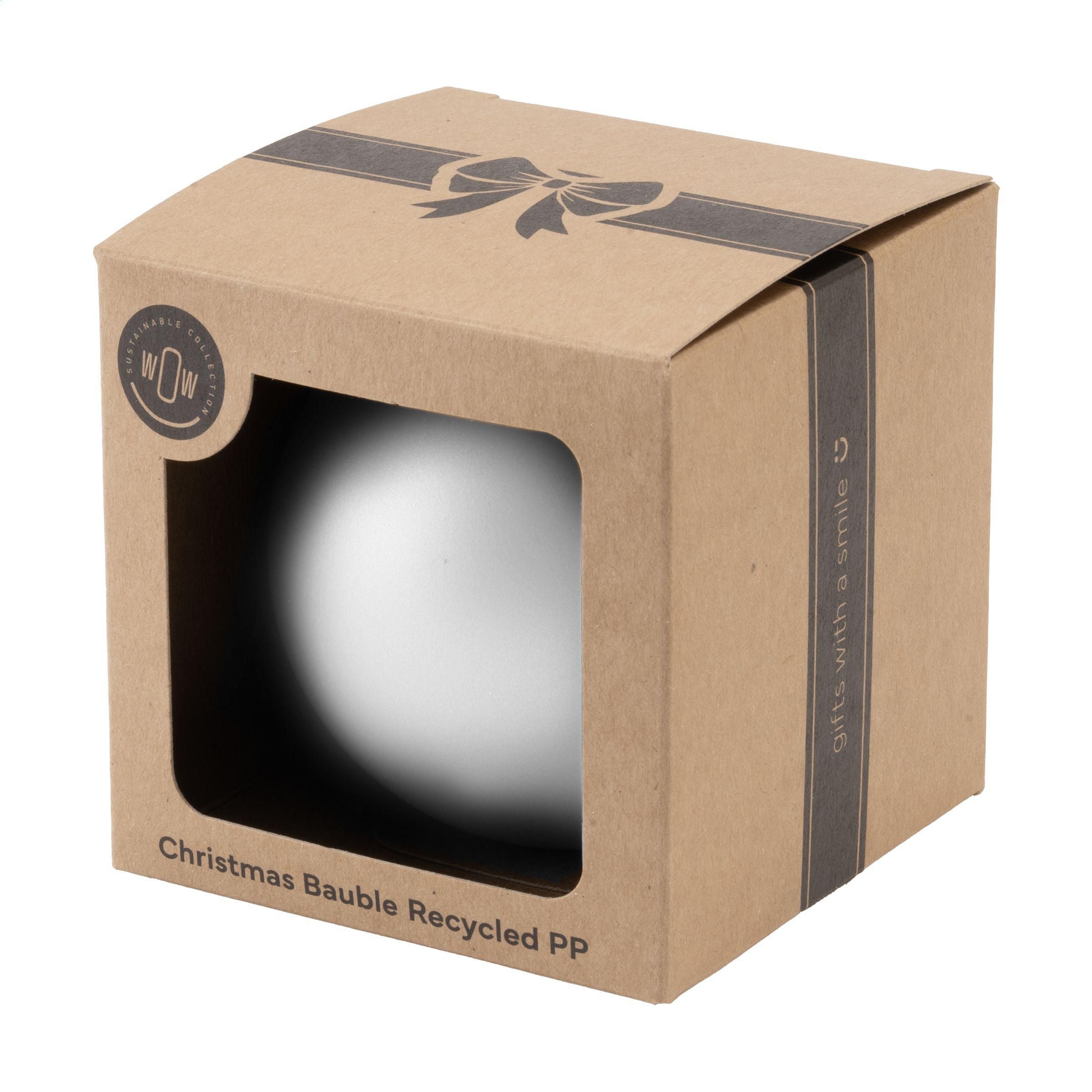 Christmas Bauble Ø7cm Recycled PP Box - Made in Europe (263169)