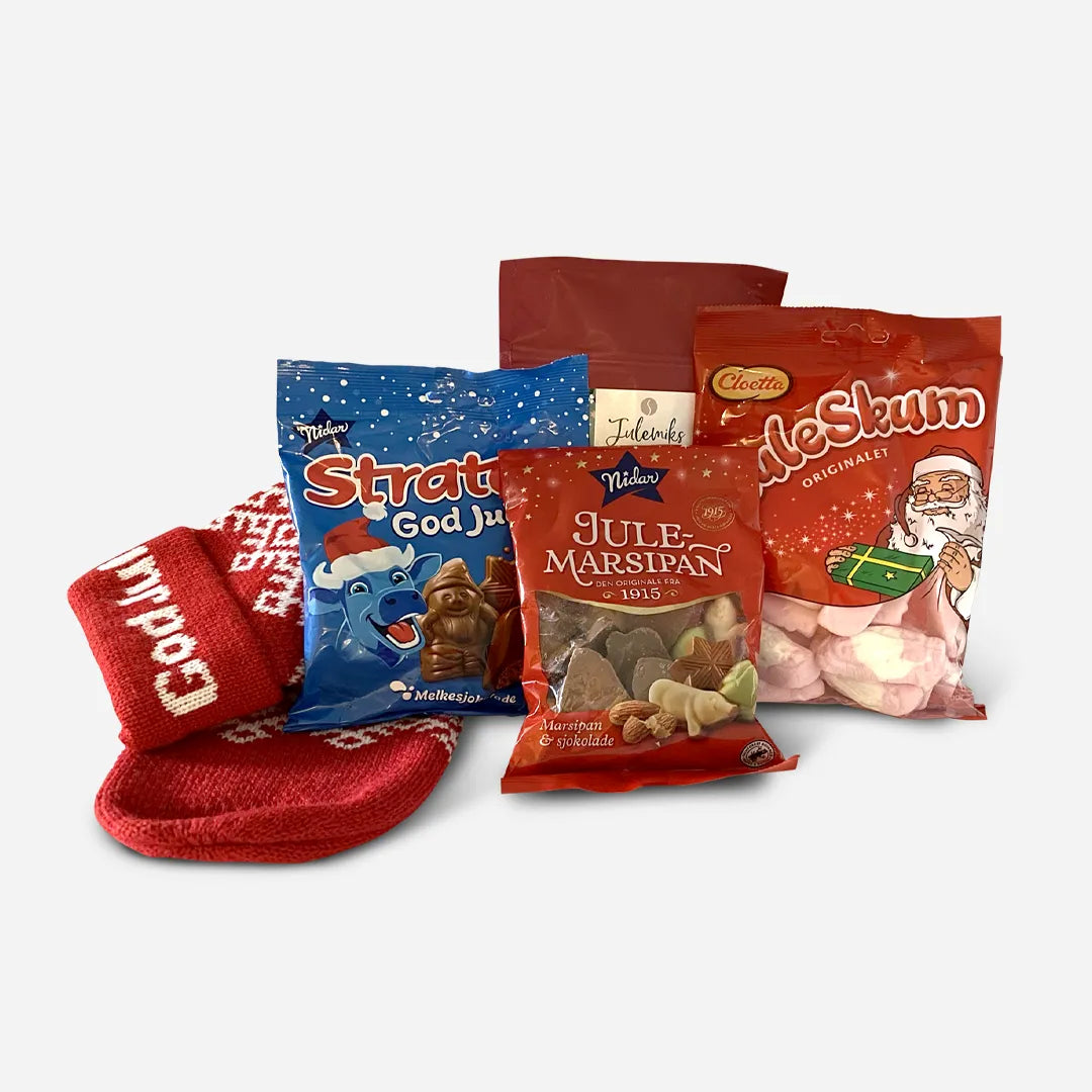 Julesokken med julegodt - Liten