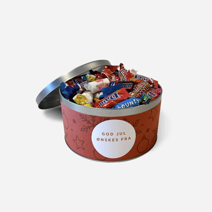 Rudolfs utvalgte i godteboks med innpakkede biter 1 kg