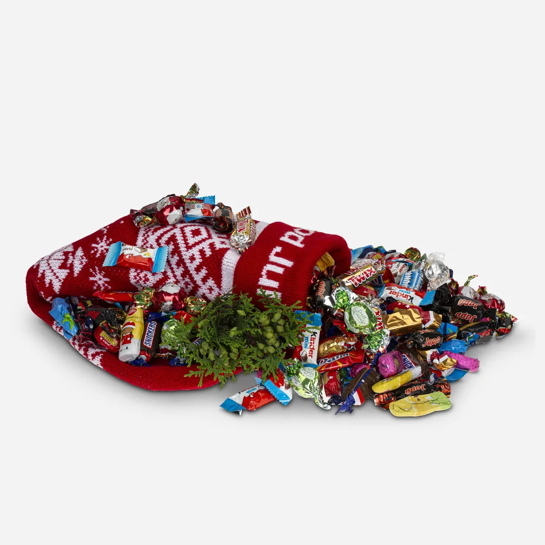 Julesokken med 800g innpakkede biter